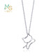 Chow Sang Sang Pt950 Kitten Platinum Pendant for Women without Chain 78003P Pricing