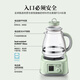 Beiding (Buydeem) health kettle all-glass kettle self-operated multi-functional stew kettle teapot one-piece office household thermostatic kettle electric kettle 1.2L FK571 light fir green
