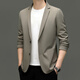 JOEONE high-end casual suits for men 2025 new spring and autumn business casual jackets fashion slim suits black M recommended 100-125 Jin Jin equals 0.5 kg