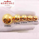 Di is 999 pure gold large light beads transfer beads gold shiny gold beads bracelet pendant men and women DIY Buddha beads loose beads single light bead 16mm about 1 point 95g