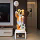 Jizhao Astronaut large floor-standing ornament in the living room of the astronaut's living room high-end light luxury decoration starry sky projection lamp next to the TV cabinet Orange Astronaut + Xiaoai classmates speaker + Karaoke speaker Height 160.5cm No Specifications