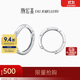 Trendy Acer minimalist hoop PT950 platinum earrings and earrings as a birthday gift for girlfriend. Priced. Single model is about 0.95g.