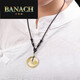 Banach Citrine Peace Buckle Necklace Five Elements Missing Earth Pendant Kirin Pendant Keychain Amulet Exquisite Bead Chain Style