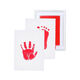 Shantou Lincun one-year-old baby ink pad ink ink for one-month-old baby, environmentally friendly hand and foot imprint T for one hundred days, disposable no-wash ink pad that does not dirty hands, large golden washable ink pad with 2 pieces of cardboard--