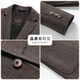 Double-sided woolen woolen jacket for young and middle-aged men, autumn and winter woolen suit, casual business top jacket, gray L (175)