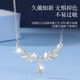 Ginqianhui 999 solid silver necklace for women 2025 new wheat ear pendant high-end Valentine's Day birthday gift for girlfriend Laurel wheat ear necklace + seven warehouse delivery / next day delivery Valentine's Day girl gift / rose gift box / with jewelry certificate