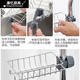 Meikejie faucet rack drain rack stainless steel sink dishwashing sink storage artifact kitchen supplies home collection stainless steel rack firmware