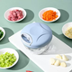 Yusenyi meat grinder household small hand-pulled mixer multi-functional manual garlic cooking vegetable mincing machine artifact meat mincing machine blue medium size 1ml blue medium size