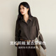 Eveli (eifini) Jiang Xin endorses Eveli TR classic shirt, versatile slim shirt, warm 25 winter new tops for women, dark maroon S 80-105Jin Jin is equal to 0.5 kg
