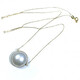 Maiyong G18k Mickey Japanese seawater maple pearl white chain pendant 16-17mm Chopard 15-16mm
