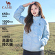 Camel Women's Down Jacket Autumn and Winter New Men's and Women's Lightweight High Puff Warm Windproof Anti-static Jacket