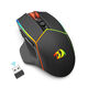 Red Dragon (REDRAGON) souris de jeu sans fil rechargeable programmable rétroéclairage RVB trois modes 2,4 G/USB-C/Bluetooth souris de jeu ergonomique 8 000 DPI veille automatique 250 heures d'autonomie pour ordinateur portable, PC et Mac
