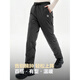 Bosideng 2025 Women's New Down Pants Men's Casual Pants Straight Pants Plus Velvet B250445990DS Black 8056 XS 155/62A