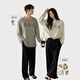 Beiyan couple pajamas for men and women new spring and autumn soft cotton long-sleeved large size suit cartoon striped home clothes can be worn outside C20967 Women's L