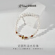 Jingrun Pearl Bracelet Yiqing 925 Silver Freshwater Pearl Bracelet New Chinese Style Birthday Gift for Mom and Girlfriend
