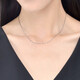 Chow Sang Sang Pt950 Platinum Necklace Versatile White Gold Necklace Plain Chain Clavicle Chain 33914N Price 45cm - 5.64g (including labor cost 480 yuan)