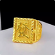 Pretty sparkling gold-plated silver-plated gold blessing ring with an adjustable opening. Gold-plated silver-plated square ring and plate ring for men. Gold-plated silver-plated ring with an opening for men. Approximately 18 grams of gold. 1.2 grams of gold.