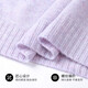 SNOWFLYING 100% sheep wool round neck cardigan women's simple solid color long-sleeved pullover autumn and winter warm sweater
