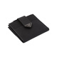 PRADA metal triangle logo calfskin card holder regular men's black gift bag (basic + original handbag)