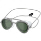 TLXT full-view anti-fog swimming goggles green
