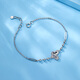 Luxury Beads PT950 Butterfly Platinum Bracelet Fashionable Light Luxury Style for Your Girlfriend 3.37g