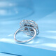 Luxury beads pt950 platinum ring, fashionable, light luxury platinum ring, elegant and high-end, gift jewelry for girlfriend, size 8.63g15
