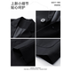 Dingfengbaoluo autumn solid color casual suit jacket men's high-end handsome suit fashion top EX03 black 3XL