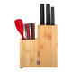 ZWILLING Feel Series Ensemble de Couteaux Couteau de Cuisine Couteau à Fruits Couteau à Trancher Polyvalent Couteau à Viande Baguettes Spatule en Silicone Yifengshun Ensemble de Couteaux 11 Pièces
