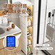 20cm gap storage cabinet household narrow gap flip locker bathroom multi-layer waterproof gap cabinet storage cabinet thickened 50cm face width - transparent tea 6 layers