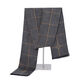 Ordos cashmere scarf men's plaid winter new Korean version thickened warm high-end gift scarf gray camel