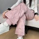 Miqian high-end down pants for women's winter outer wear 2025 new white duck down slimming Harbin cold-proof and warm Northeast cotton pants pink warm down S 80-95Jin Jin is equal to 0.5 kg