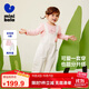 Mini Bala boys and girls overalls set cute and cute long-sleeved cotton T-shirt soft denim two-piece set 2025 autumn and winter new products