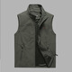 Xiaohongshu popular men's casual vest spring and autumn large size outdoor fishing travel vest middle-aged and elderly dad thin light gray L