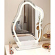 Fat Donglai's same style vanity mirror, tabletop, lighted vanity mirror, light luxury LED smart mirror, master bedroom vanity mirror, medium white without light