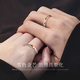China Gold (CHINA GOLD) Rizhao Jinshan Ring Couple's Ring Sterling Silver Ring Couple's Niche Design Female Birthday Gift for Girlfriend Rizhao Jinshan S925 Pair of Ring Free Chinese Gold Gift Box