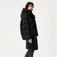 Tambor down jacket women's short detachable hood fashion large silhouette autumn and winter coat thick 530368D black 165
