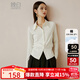 Late white new product 2025 autumn cotton fashion shirt casual lapel solid color skin-friendly commuting shirt for women off-white S