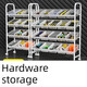 OTHER/Other Hardware Repair Storage Cart Auto Repair Tool Workshop Storage Rack Multi-Function Mobile Screw Tool Disassembly Trolley Preferred Carbon Steel Shelf + Premium Hardware Box - Narrow 2-layer 3 for workshop use