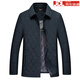 BOSS autumn and winter thin jacket cotton coat 2025 new high-end brand business casual dad cotton coat coat lapel navy blue L 175 suitable for 125-140 Jin Jin equals 0.5 kg