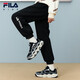 FILA【抗菌功能】斐乐儿童童装2025年冬季男童中大童加绒长裤