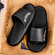 Novedad de verano 2025, sandalias de playa de fondo suave con filtrado de agua antideslizantes y silenciosas para ducha de baño sin cordones para hombre, color negro coco 43