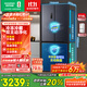Rongsheng 516-liter dual-clean dual-system cross four-door refrigerator household first-class energy efficiency air-cooled frost-free large capacity BCD-516WD1FPA gray national subsidy 526 cross model