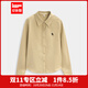 IEF/Aiyifu 2025 new autumn Korean style fashion casual commuting temperament versatile basic shirt top Khaki L