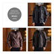 JEEP leather jacket men's spring and autumn windproof wear-resistant trendy loose casual lapel functional leather jacket men 2025 new style