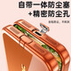 Xunzhe comes with lens film Apple 17promax mobile phone case iPhone17Pro light luxury transparent Magsafe magnetic protective cover simple all-inclusive anti-fall shell Xingyu Orange integrated dust plug-Magsafe magnetic iPhone 17