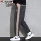 Woodpecker (TUCANO) pants men's autumn and winter casual pants men's loose corduroy thickened sports pants dark gray 2XL
