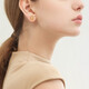 Chow Sang Sang Gold Earrings Pure Gold Sparkling Sand X-Shaped Earrings Pair of Gold Earrings for Women 68705E Pricing