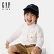 Gapu same style for boys and girls 2025 spring new cotton long-sleeved shirt children's wear 675835