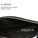 Men's Clutch Genuine Cowhide Large Capacity Clutch Bag Multifunctional ID Bag Bank Card Bag Coin Storage Bag Black Small Bag