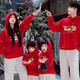 LEOEZYA family of three parent-child outfits burgundy family parent-child outfits family of three sweatshirts 2025 new autumn and winter mother and child (thin section) bright red 175 Mom L